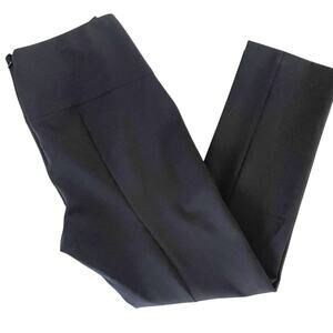 Veronica Beard Zip Back Scuba Pant Black Size 8 Straight Slim Fit Casual Work